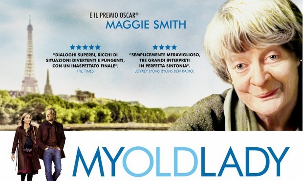 My Old Lady poster italiano e trailer della commedia con Maggie Smith e Kevin Kline