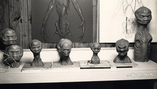 E.T. doveva essere un horror le foto dell'alieno di Rick Baker