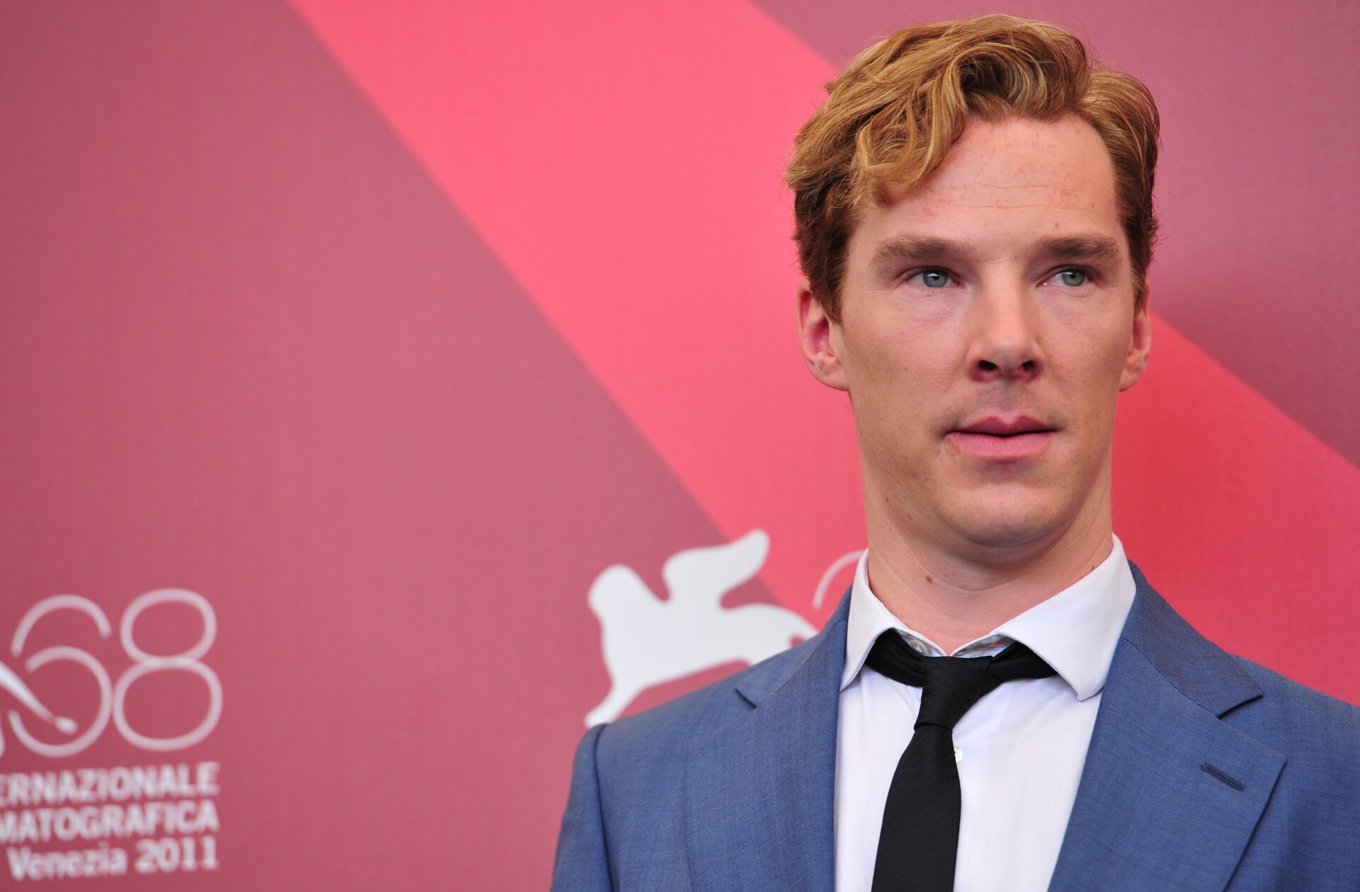 British actor Benedict Cumberbatch poses