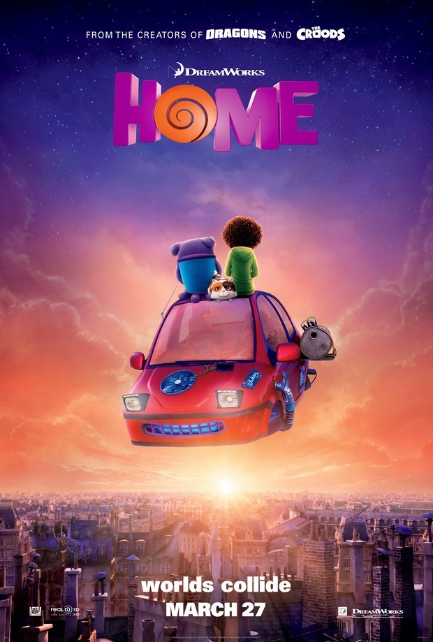 Home - A Casa nuovo trailer, poster e un video del film d'animazione Dreamworks (1)