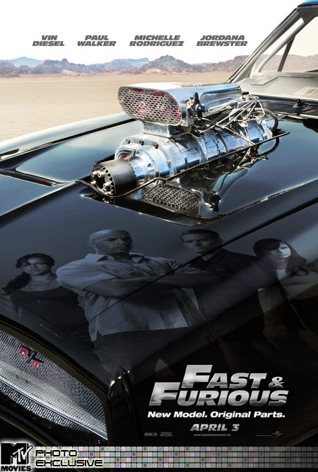 Prima locandina ufficiale per Fast and Furious 4 - Solo pezzi Originali