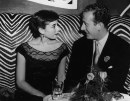 Audrey Hepburn al El Morocco di New York con il fidnzato inglese James Hanson, 1 dicembre 1951