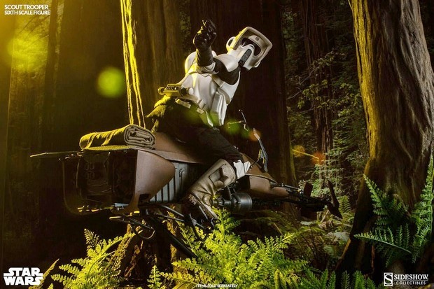 Star Wars nuova replica Sideshow della moto Speeder di Il ritorno dello Jedi (19)