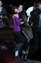 Cher e Kristen Bell sul set di Burlesque a Los angeles