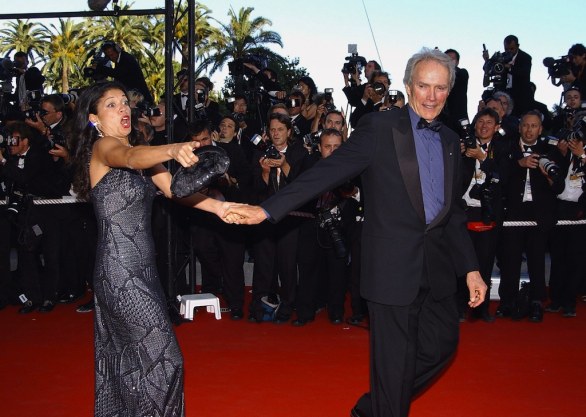Clint Eastwood e moglie a Cannes, 23 mag 2003