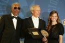 Morgan Freeman, Clint Eastwood e Hilary Swank, 57 Â° Annual DGA Awards Dinner, 29 gen 2005