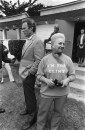 Bruna Odello of Carmel stands next to Mayorial candidate Clint Eastwood, 7 Apr 1986