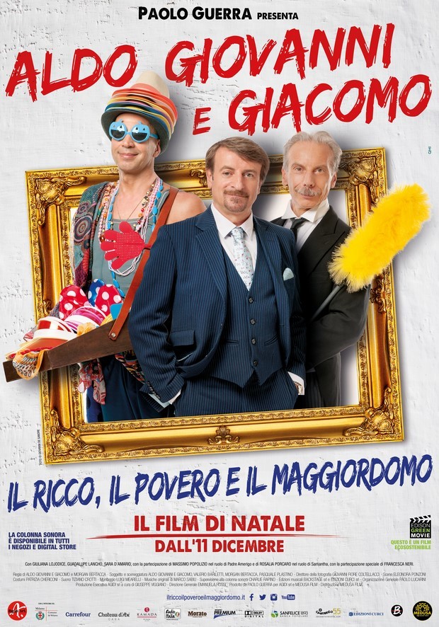 Il Ricco, il Povero e il Maggiordomo trailer e video backstage del nuovo film di Aldo, Giovanni e Giacomo (1)