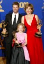 Dakota Fanning, Joel Gretsch e Catherine Dent, backstage 'Outstanding Miniseries' durante il 55th Annual Primetime Emmy Awards, 21 set 2003