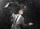 Daniel Radcliffe sotto la pioggia: foto gallery