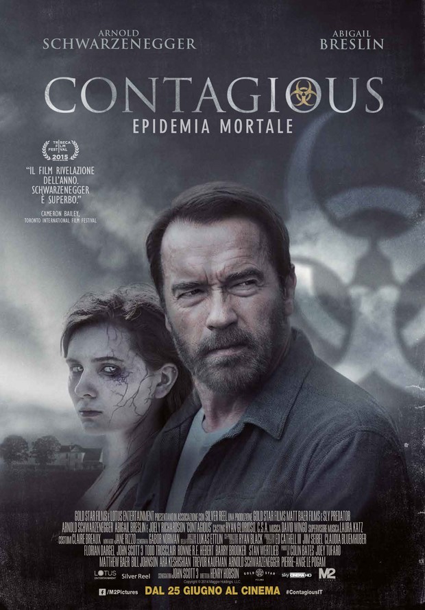 Contagious (Maggie) uscita italiana e locandina del dramma zombie con Arnold Schwarzenegger (1)