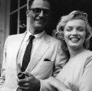 Marilyn Monroe e il marito Arthur Miller, 17 luglio 1956