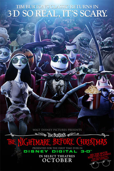 Nightmare Before Christmas poster 3d