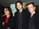 Neil Jordan, Liam Neeson e Aidan Quinn, premiere Michael Collins, Los Angeles, 08 ott 1996
