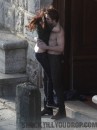 New Moon: il bacio di Robert Pattinson e Kristen Stewart sul set di Montepulciano