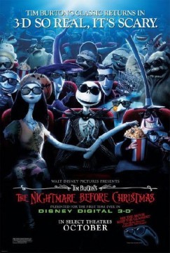 nightmare before christmas 3d poster