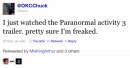 Paranormal Activity 3 e le reazioni via Twitter