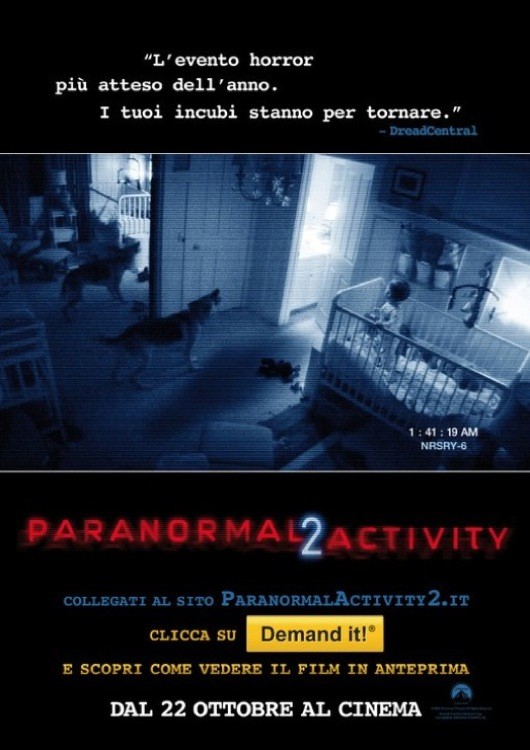 paranormal activity 2 poster italiano