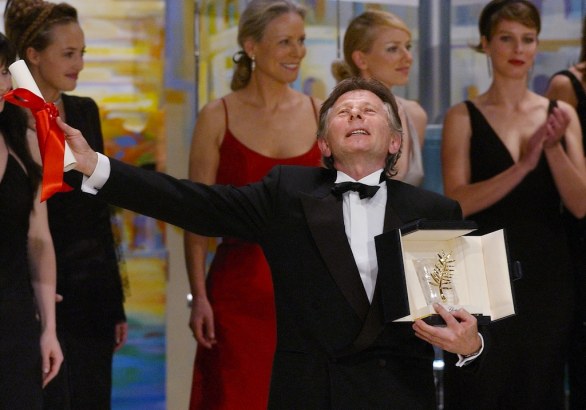 Roman Polanski, Palma d'Oro, Il Pianista, 55th Cannes, 26 maggio 2002