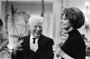 Sophia Loren champagne con Charlie Chaplin, 15 apr 1966