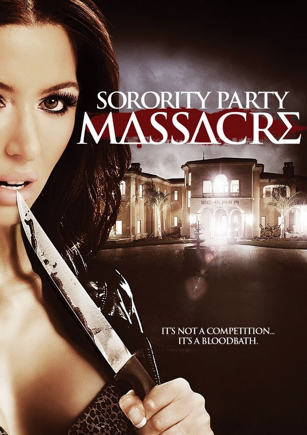 Sorority Party Massacre - poster del thriller-horror con Kevin Sorbo