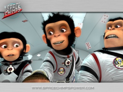 space chimps wallpaper
