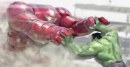 The Avengers: Age of Ultron - concept art con Scarlet Witch, Quicksilver e Hulk