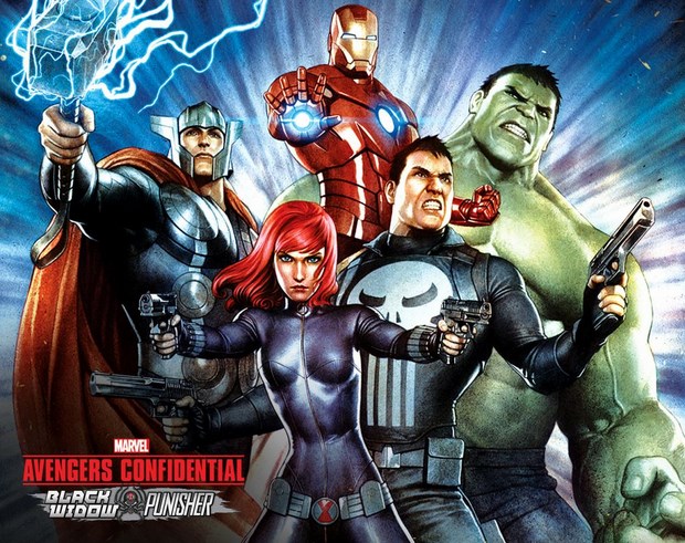The Avengers Confidential: Black Widow and Punisher: poster del film d
