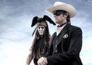 The Lone Ranger - prima foto di Johnny Depp and Armie Hammer sul set