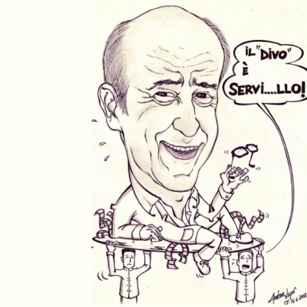 Toni Servillo - Caricatura di Andrea Lupo